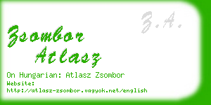 zsombor atlasz business card